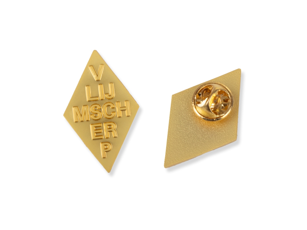 Vlijmscherp Pin Goud